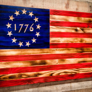 Betsy Ross 1776 Flag - side view