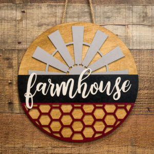 Farmhouse Windmill door hanger