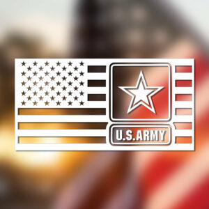 Army Logo Flag Decal