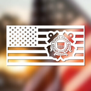 Coast Guard Logo Flag Decal