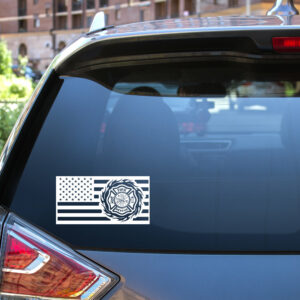 Fire Rescue Maltese Flag Decal